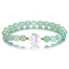 Natural Green Aventurine Stretch Bracelet PW-WG14959-03-1