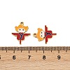 304 Stainless Steel Enamel Pendants STAS-C137-05C-G-3