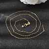 1.5MM Unisex 304 Stainless Steel Cable Chain Necklaces NJEW-P356-11G-1