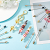 30Pcs 5 Colors Alloy Rivet Studs Pyramid Spikes FIND-PH0021-67-5