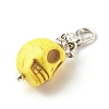 Skull Synthetic Howlite Pendant Decorations X1-HJEW-JM00620-4