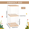 2-Tier Transparent Acrylic Minifigures Display Case ODIS-WH0043-24A-2