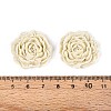 Flower Opaque Resin Cabochons CRES-T025-28C-03-3