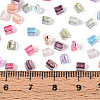 Transparent Inside Colours Glass Seed Beads SEED-T007-13M-4