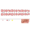 Christmas Snowflake Pattern Plastic False Nail Tips PW-WG5E749-01-5