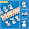 Unicraftale 10Pcs 304 Stainless Steel Pendants STAS-UN0039-49-5