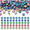 100Pcs 5 Styles Electroplated Glass Bead GLAA-TA0002-95C-2