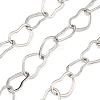 Rack Plating Brass Heart Link Chains CHC-N009-02P-1