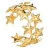Star 304 Stainless Steel Adjustable Cuff Rings for Women FS-WG544B5-01-4