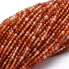 Natural Carnelian Beads Strands X-G-A177-04-19-1