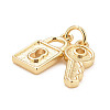 Eco-Friendly Brass Pendants KK-M225-16G-3