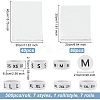 Olycraft 7 Rolls 7 Styles Paper Self-Adhesive Clothing Size Labels Sticker Rolls DIY-OC0004-34-2