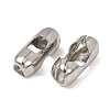 Tarnish Resistant Stainless Steel Ball Chain Connectors STAS-L018B-P-1
