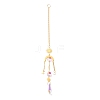 Hanging Crystal Aurora Wind Chimes HJEW-Z003-15-2