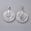 Natural Quartz Crystal Pendants G-F640-F08-2