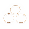 304 Stainless Steel Hoop Earrings Findings LS-STAS-I120-60B-G-1