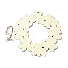 DIY Shamrock Wreath Unfinished Wooden Ornaments Blank Wooden Embellishments LS-WOOD-C009-01-2