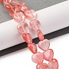 Cherry Quartz Glass Beads Strands G-I372-A02-01-2