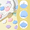 15Pcs 5 Colors Resin Pendants RESI-YW0005-57-5