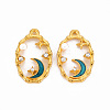 Alloy Enamel Pendants PALLOY-T075-127G-RS-2