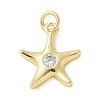 Brass Micro Pave Cubic Zirconia Pendants KK-K298-46G-1