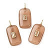 Dyed Natural White Jade Pendants G-H328-03G-A07-1