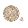 60Pcs 12 Colors Frosted Acrylic Flower Charms PALLOY-JF03550-3