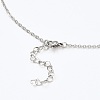 304 Stainless Steel Cable Chain Necklace Making AJEW-JB00778-01-3