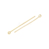 Ion Plating(IP) 304 Stainless Steel Eye Pins X-STAS-G075-17G-03-2