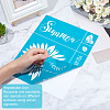 Gorgecraft 1 Sheet Floral Pattern Self-Adhesive Silk Screen Printing Stencil DIY-GF0004-08-4