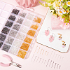 2400Pcs 24 Styles Brass Ball Head pins KK-SP0002-41-3