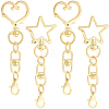20Pcs 2 Styles Zinc Alloy Swivel Clasps FIND-SP0004-24LG-7