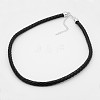 Braided Leather Cord Necklaces NJEW-J023-18-1