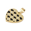 Ion Plating(IP) 304 Stainless Steel Enamel Rhinestone Pendants STAS-Q325-02C-G-2