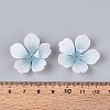 Flower Acrylic Bead Caps X-SACR-T017-51E-4