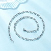 5MM 304 Stainless Steel Figaro Chain Necklaces for Women NJEW-JN05629-3