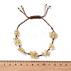 Adjustable Natural Yellow Quartz Braided Bead Bracelets for Women BJEW-U035-02J-5