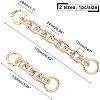 2Pcs 2 Style Zinc Alloy Purse Extender Chains FIND-CA0003-17-2