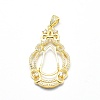 925 Sterling Silver Pendant Cabochon Open Back Settings STER-P044-02G-1