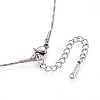 1MM 304 Stainless Steel Snake Chain Necklaces NJEW-N058-05P-2