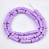 Spray Painted Non-magnetic Synthetic Hematite Beads Strands G-T116-22-09-2