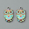 Alloy Enamel Pendants ENAM-WH0001-17P-2