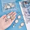 DIY Blank Oval Tibetan Charms Brooches Making Kit JEWB-AR00001-3