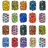 Polymer Clay Rhinestone European Beads CPDL-NB0001-07-1