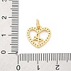 Brass Micro Pave Cubic Zirconia Pendants KK-D325-40G-3