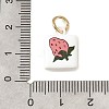 Baking Paint Brass Pendants KK-C171-01C-3