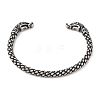 Viking 304 Stainless Steel Open Cuff Bangles for Men BJEW-U001-07E-G-3