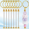 10Pcs Iron Bar Beadable Keychain Clasps AJEW-SC0003-89G-7