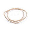 Electroplate Glass Beads Strands GLAA-F079-FR11-2