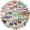 50Pcs Moth PVC Self Adhesive Cartoon Stickers X-STIC-B001-19-2